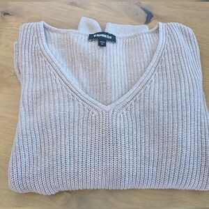 Express Light Pink Knit Sweater